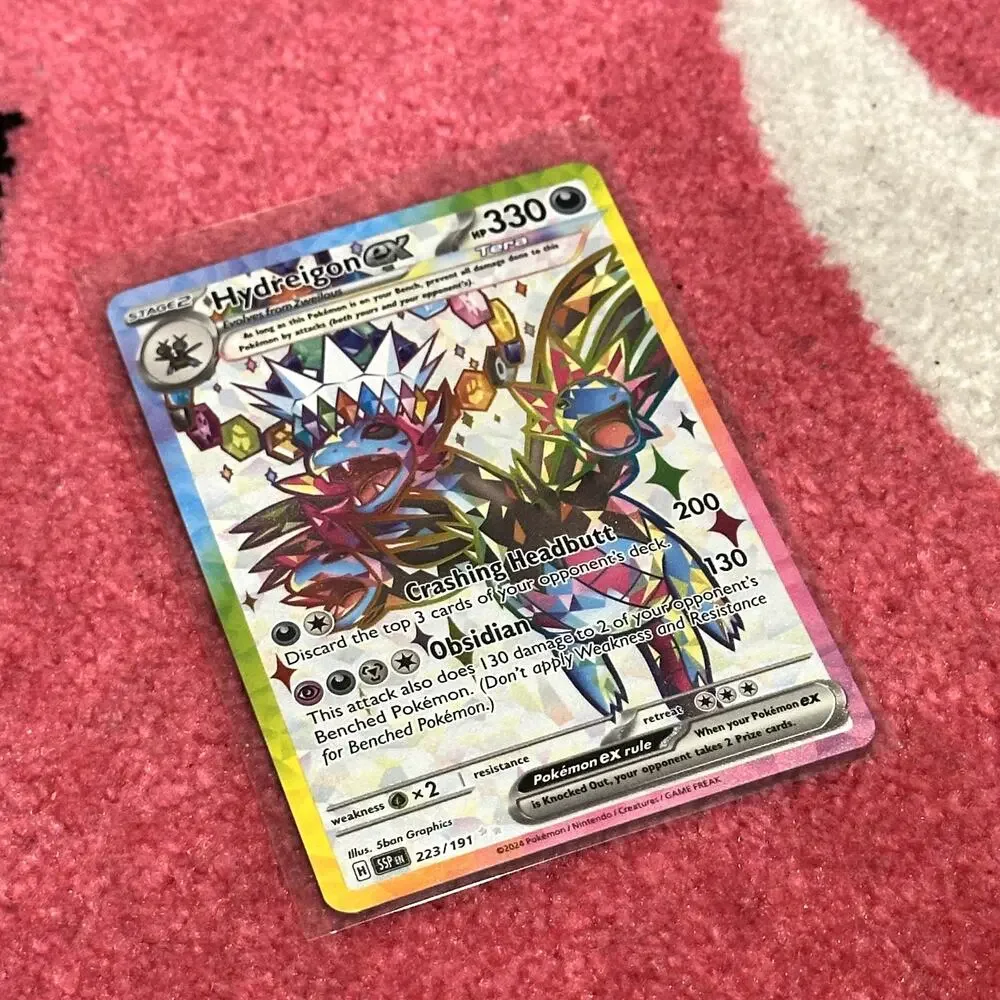 Hydreigon ex #223 – Pokémon Surging Sparks – As Pictured